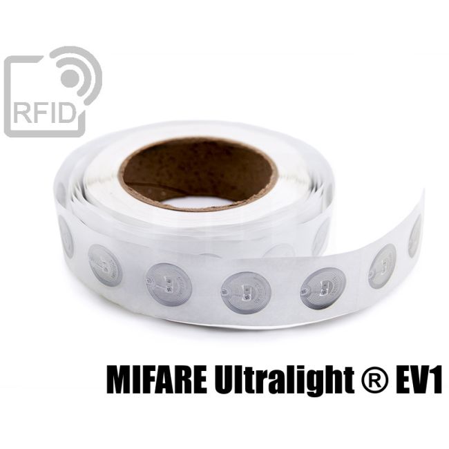 EH04C46 Transparent RFID Labels diam.25 mm NFC Mifare Ultralight ® EV1 thumbnail