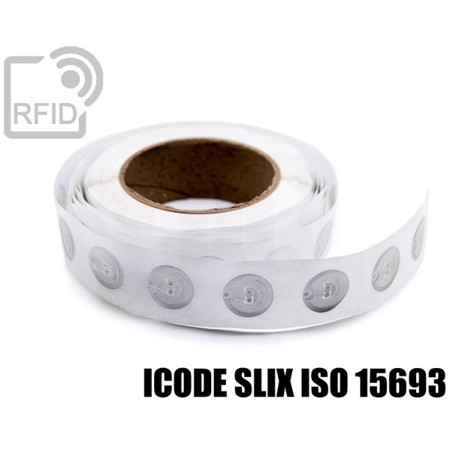 EH04C53 Transparent RFID Labels diam.25 mm ICode SLIX iso 15693 thumbnail