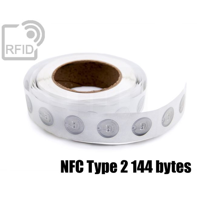 EH04C93 Transparent RFID Labels diam.25 mm NFC Type 2 144 bytes thumbnail
