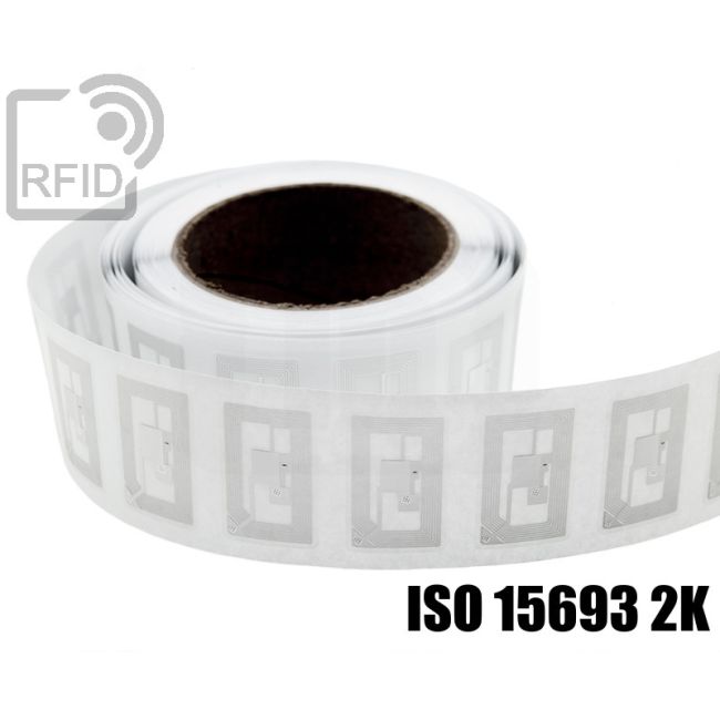 EH05C24 Transparent RFID Labels 40 x 25 mm NFC ISO 15693 2K swatch