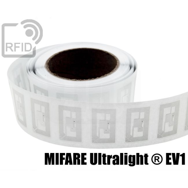 EH05C46 Etichette 40 x 25 mm RFID trasparente NFC Mifare Ultralight ® EV1 swatch