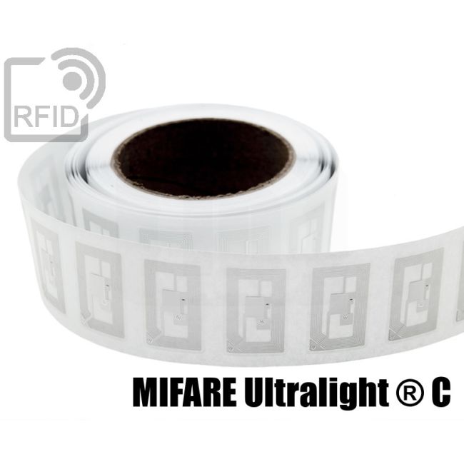 EH05C47 Transparent RFID Labels 40 x 25 mm NFC Mifare Ultralight ® C thumbnail
