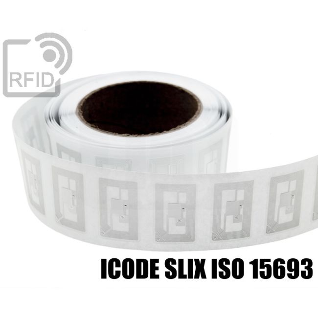 EH05C53 Transparent RFID Labels 40 x 25 mm ICode SLIX iso 15693 thumbnail