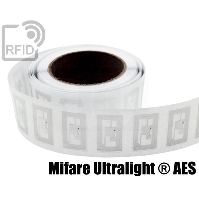 EH05C84 Etiquetas RFID Transparentes 40 x 25 mm NFC Mifare Ultralight ® AES