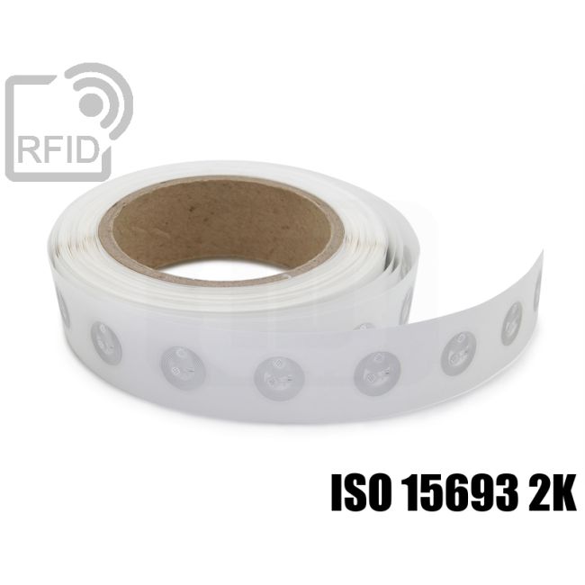 EH19C24 Transparent RFID Labels diam.18 mm NFC ISO 15693 2K swatch