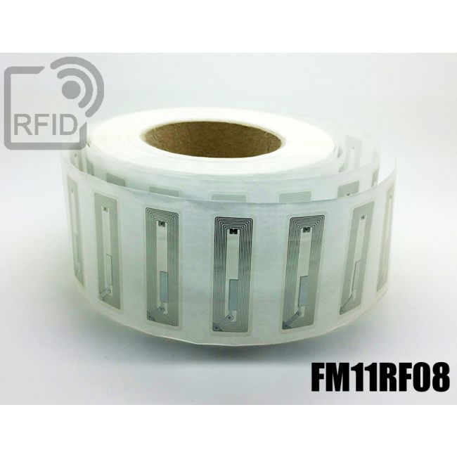 EH20C07 Transparent RFID Labels  56 x 18 mm FM11RF08 thumbnail