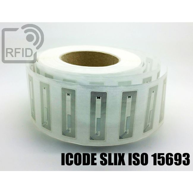 EH20C53 Transparent RFID Labels  56 x 18 mm ICode SLIX iso 15693 thumbnail