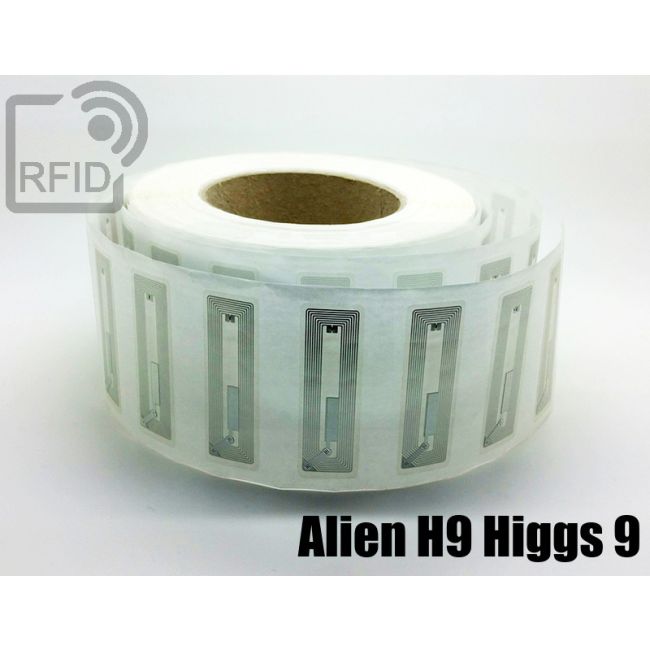 EH20C63 Transparent RFID Labels  56 x 18 mm Alien H9 Higgs 9 swatch
