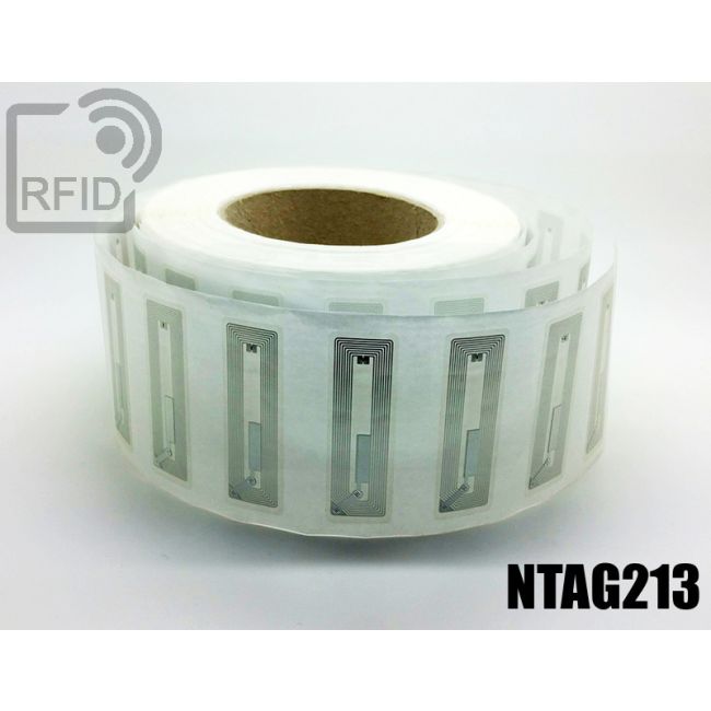 EH20C67 Transparent RFID Labels  56 x 18 mm NFC ntag213 thumbnail