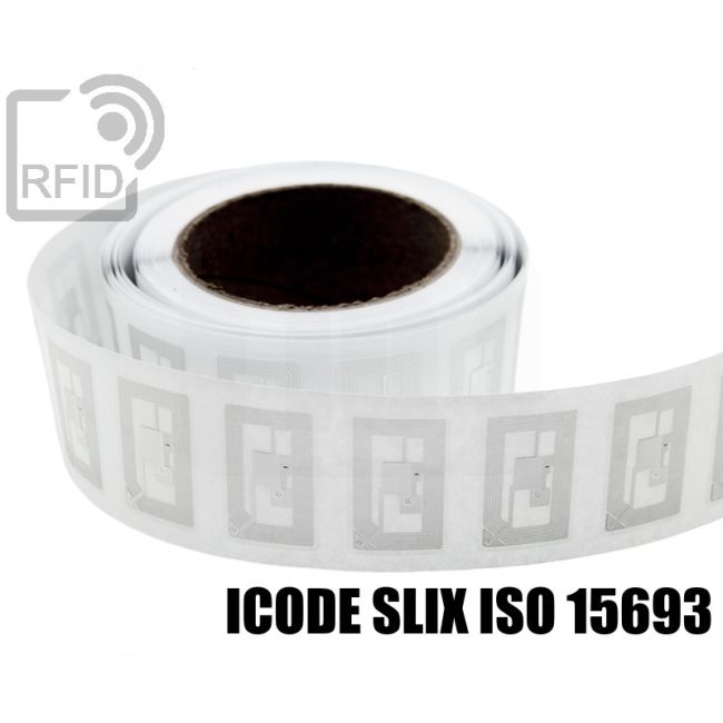 EH22C53 Transparent RFID Labels 21 x 12 mm ICode SLIX iso 15693 thumbnail