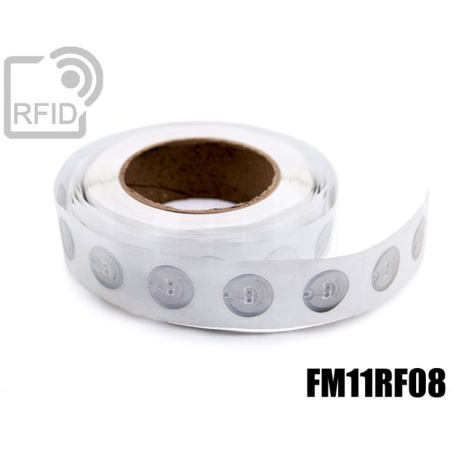 EH23C07 Transparent RFID Labels diam. 38 mm FM11RF08 thumbnail