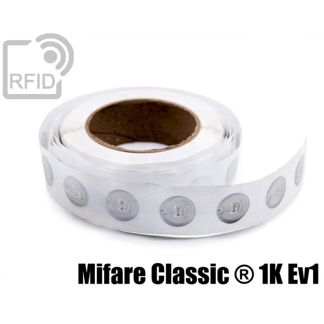 EH23C08 Transparent RFID Labels diam. 38 mm Mifare Classic ® 1K Ev1 thumbnail