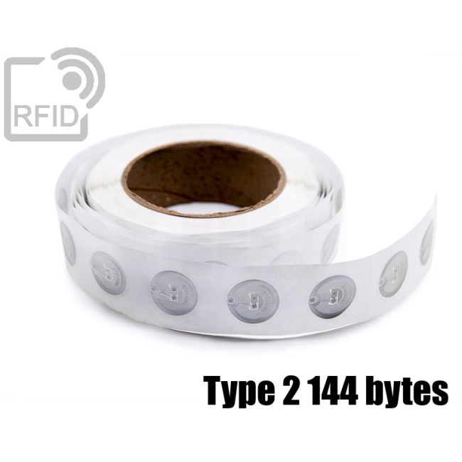 EH23C93 Transparent RFID Labels diam. 38 mm NFC Type 2 144 bytes thumbnail