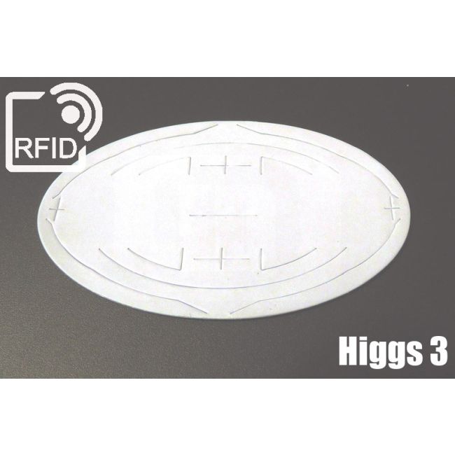 ES01C33 Etichette 110 x 66 mm RFID ovali antitamper Alien H3 Higgs 3 thumbnail