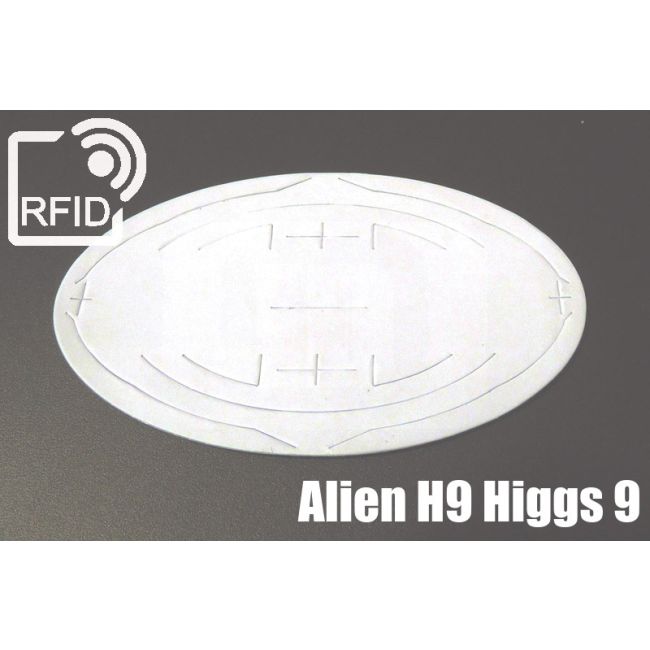 ES01C63 Étiquettes 110 x 66 mm UHF ovales Alien H9 Higgs 9 thumbnail