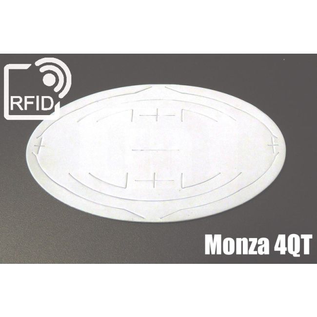 ES01C70 Etichette 110 x 66 mm RFID ovali antitamper Monza 4QT thumbnail