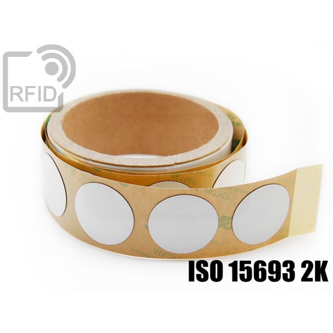ES04C24 Antimetal RFID labels 30 mm diam. NFC ISO 15693 2K swatch