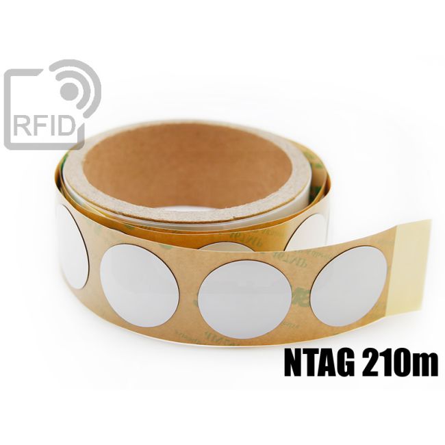 ES04C78 Etichette RFID antimetallo diam. 30 mm NFC NTAG 210m swatch