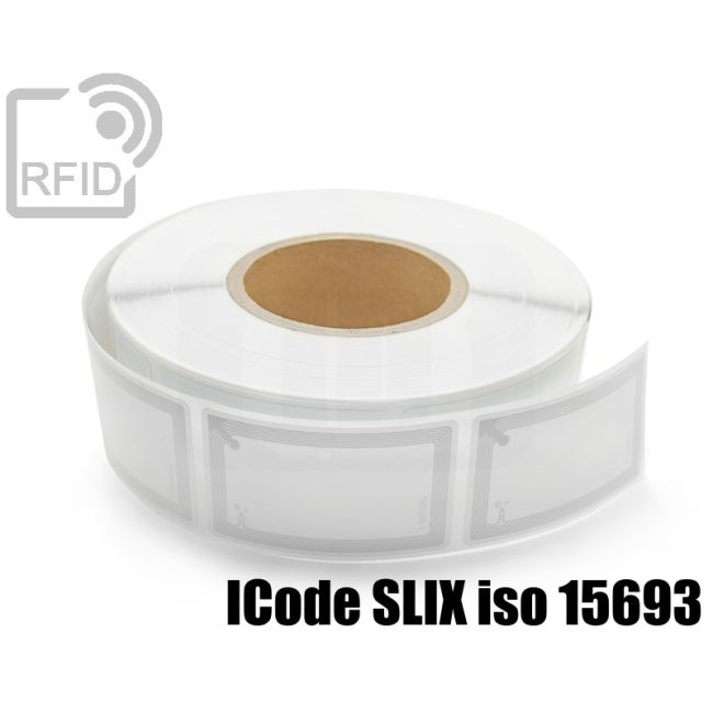 ES06C53 Etichette 49 x 81 mm RFID per biblioteche ICode SLIX iso 15693 thumbnail