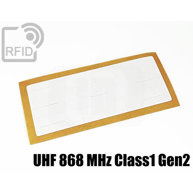 ES07C81 Etichette 110 x 45 mm RFID antimanomissione UHF 868 MHz Class1 Gen2 swatch
