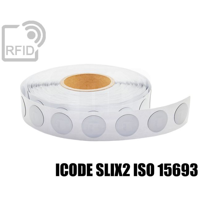 ES18C85 Antimetal RFID labels 35 mm diam. NFC ICode SLIX2 iso 15693 thumbnail