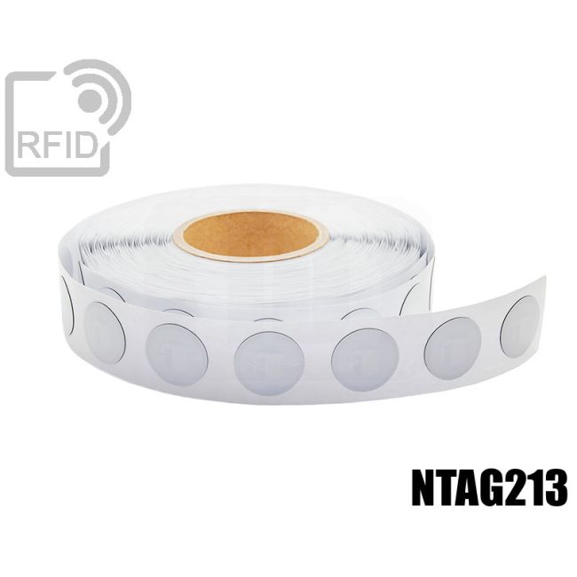 ES19C67 Anti-Metall-RFID-Etiketten Durchm. 18mm NFC ntag213 thumbnail