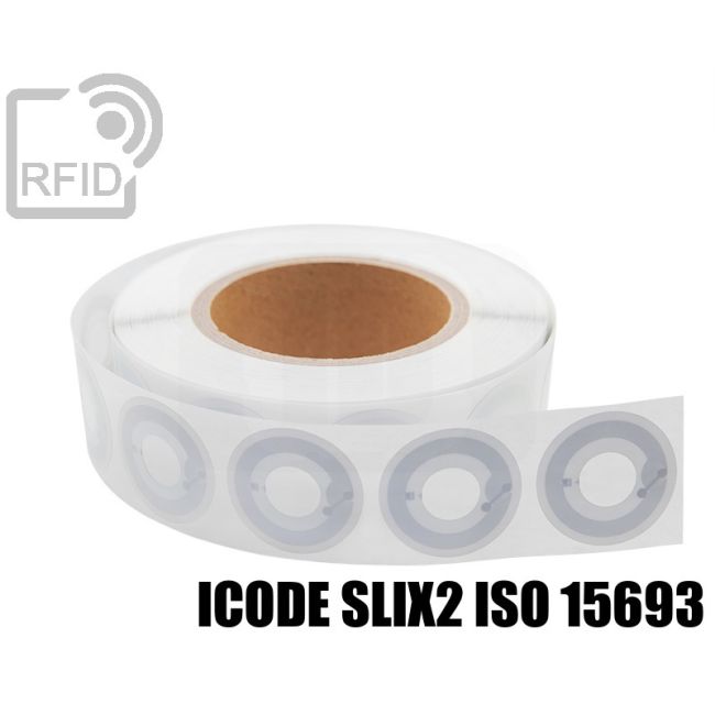ES20C85 RFID CD/DVD Labels 40 mm NFC ICode SLIX2 iso 15693 thumbnail