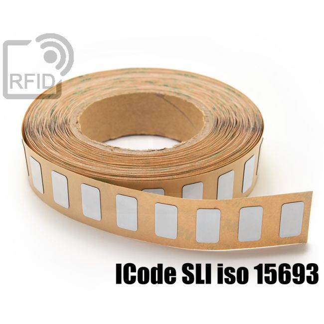 ES22C11 Etichette 25 x 25 mm RFID antimetallo NFC ICode SLI iso 15693 thumbnail