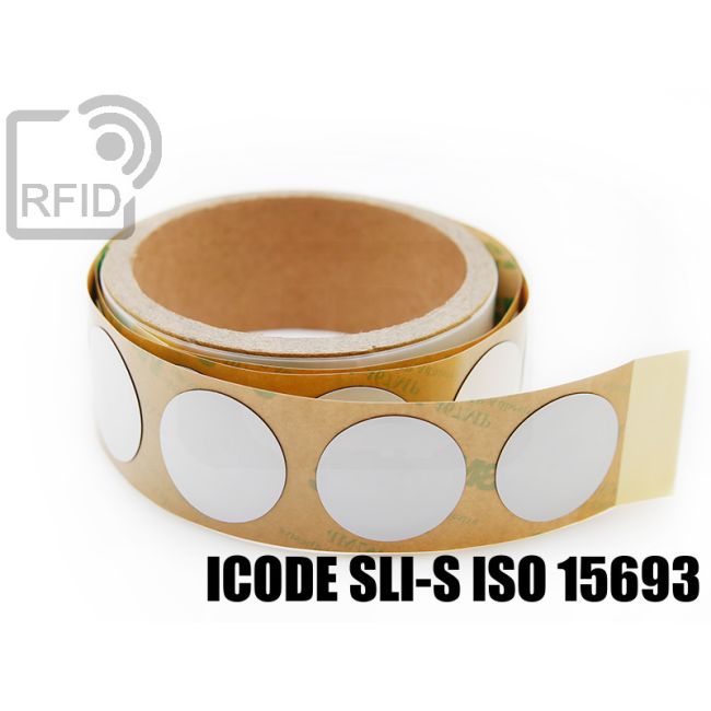ES23C52 Etichette 25 mm diam. RFID antimetallo ICode SLI-S iso 15693 thumbnail