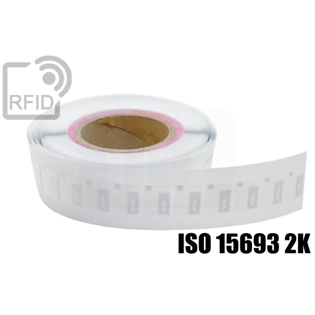 ES28C24 RFID textile labels 20 x 25 mm nylon NFC ISO 15693 2K swatch