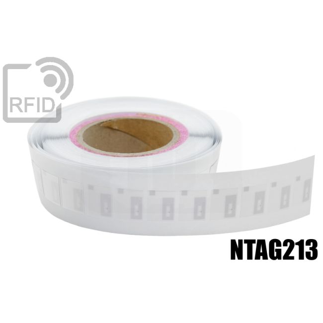 ES28C67 RFID textile labels 20 x 25 mm nylon NFC ntag213 thumbnail