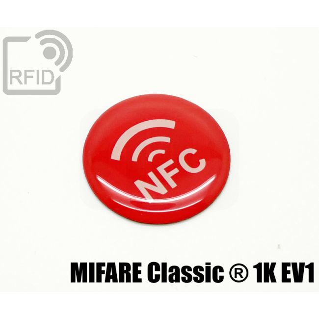 ES30C08 Resin RFID labels diam. 25 mm Mifare Classic ® 1K Ev1 thumbnail