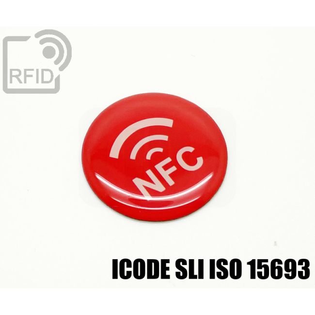 ES30C11 Resin RFID labels diam. 25 mm NFC ICode SLI iso 15693 thumbnail