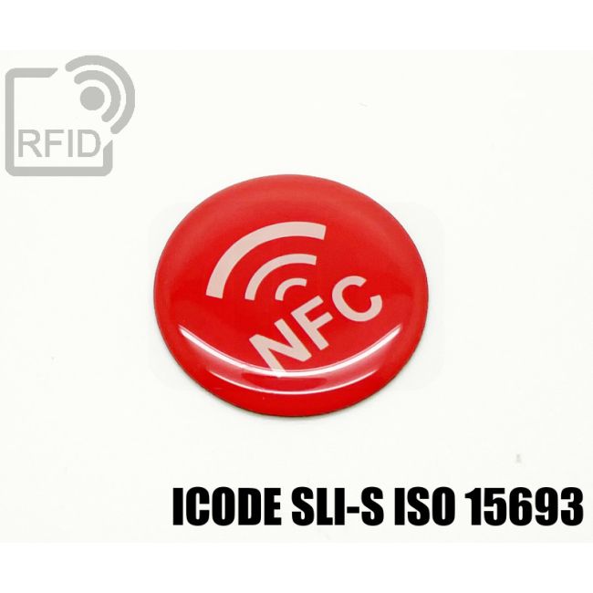 ES30C52 Resin RFID labels diam. 25 mm ICode SLI-S iso 15693 thumbnail