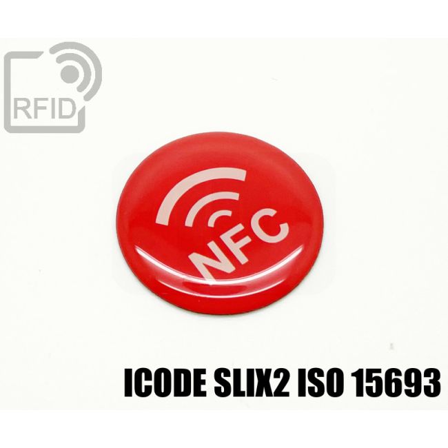 ES30C85 Resin RFID labels diam. 25 mm NFC ICode SLIX2 iso 15693 thumbnail
