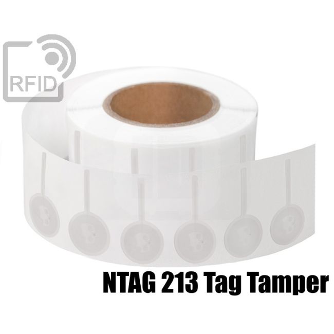 ES34C82 Anti-Tamper Labels diam. 25 mm NFC Ntag 213 Tag Tamper thumbnail