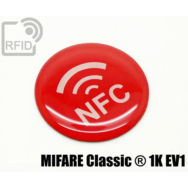 ES35C08 Resin RFID labels 35 mm diam. Mifare Classic ® 1K Ev1 thumbnail