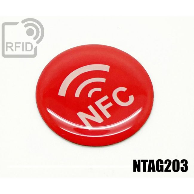 ES35C35 Resin RFID labels 35 mm diam. NFC Ntag203 thumbnail