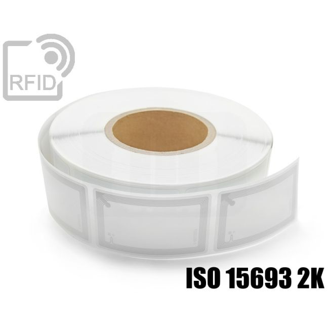 ES36C24 Etichette 50 x 80 mm RFID per biblioteche NFC ISO 15693 2K