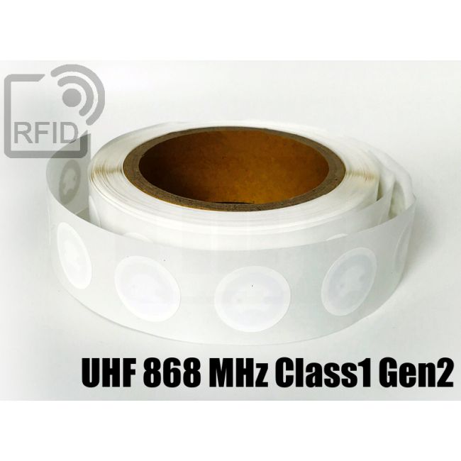 ET02C81 Etichette 30 mm diam. RFID UHF 868 MHz Class1 Gen2 thumbnail
