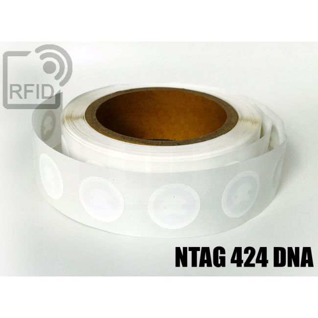 ET02C88 Etiquettes RFID Diamètre 30 mm NFC ntag 424 DNA thumbnail