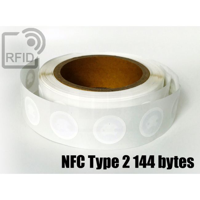 ET04C93 RFID labels diam. 25 mm NFC Type 2 144 bytes thumbnail