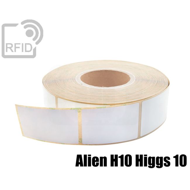 ET12C64 RFID Labels 75 x 51 mm Alien H10 Higgs 10 swatch