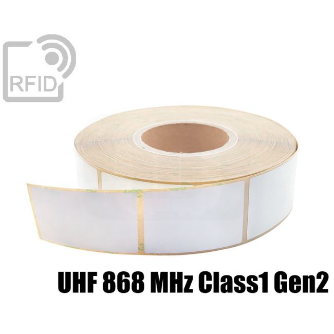 ET12C81 RFID Labels 75 x 51 mm UHF 868 MHz Class1 Gen2 swatch