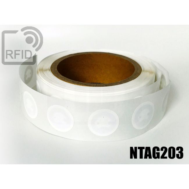 ET19C35 RFID Labels diam. 18 mm NFC Ntag203 thumbnail
