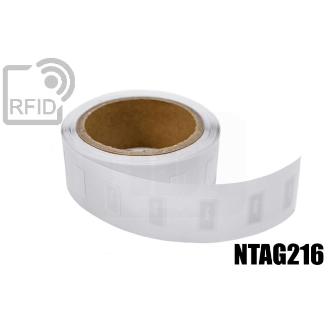 ET22C68 RFID Labels 12 x 21 mm NFC ntag216 thumbnail