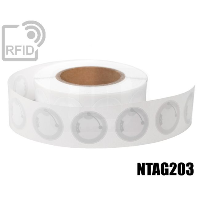 ET23C35 RFID Labels diam. 38 mm NFC Ntag203 thumbnail