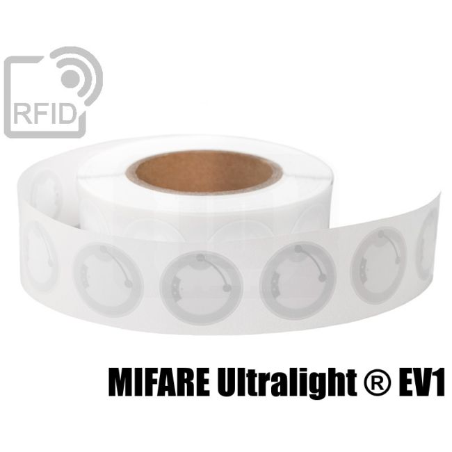 ET23C46 RFID Labels diam. 38 mm NFC Mifare Ultralight ® EV1 thumbnail