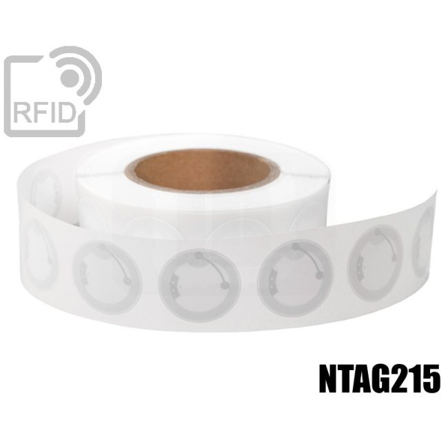 ET23C73 RFID Labels diam. 38 mm NFC ntag215 thumbnail