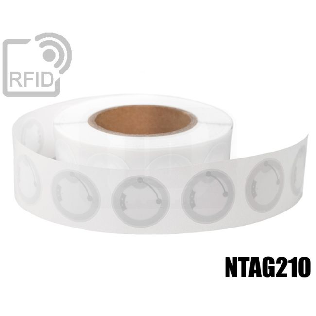 ET23C74 RFID Labels diam. 38 mm NFC ntag210 thumbnail